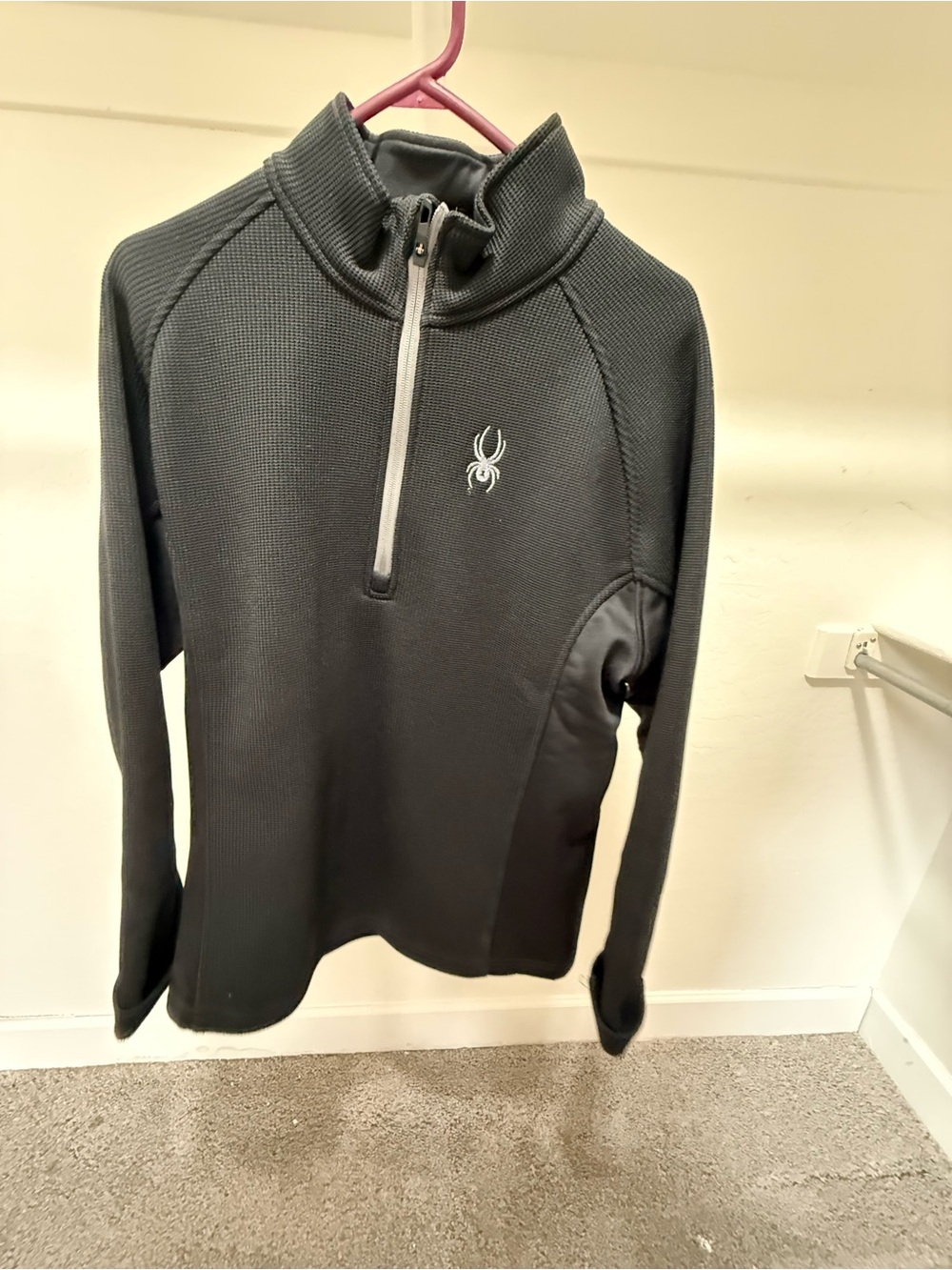 Spyder Men's Black Half-Zip Performance Pullover